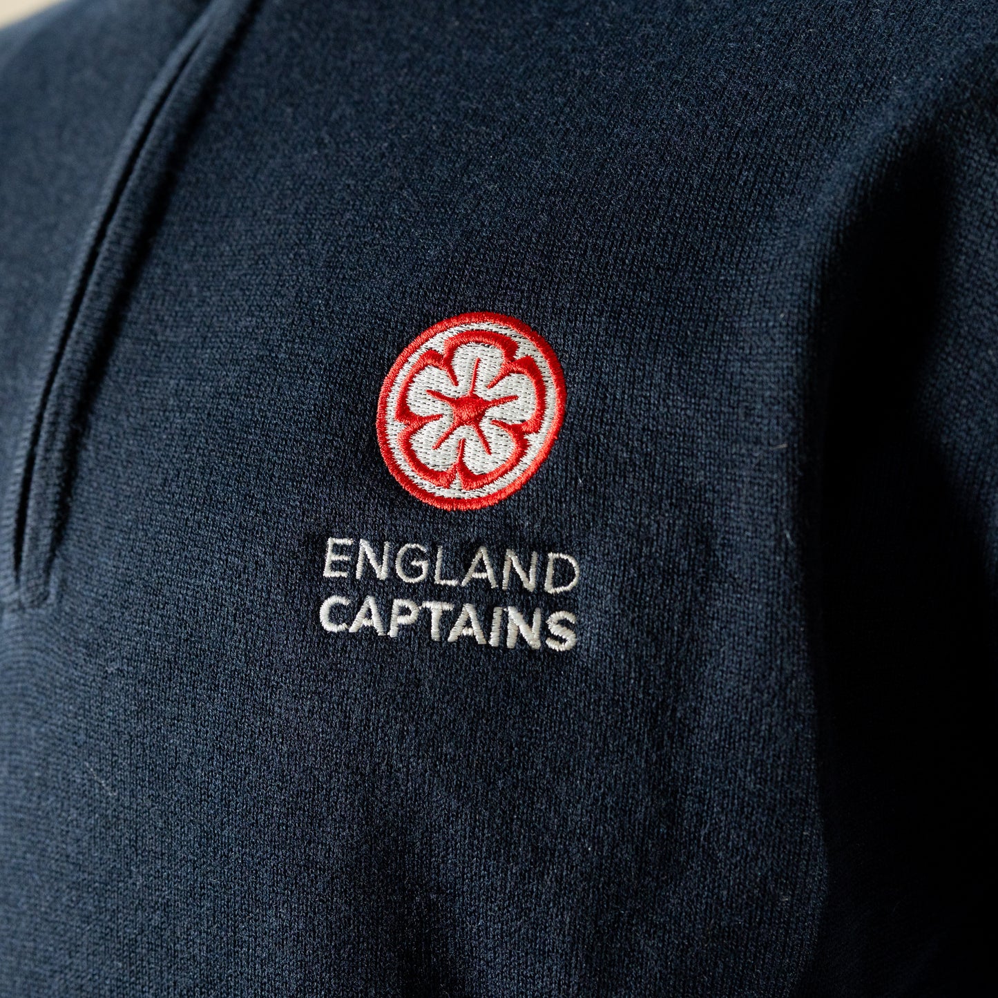 England Captains FJ 1/2 Zip Pullover Wool Blend