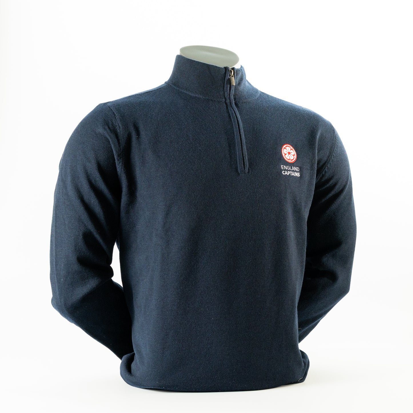 England Captains FJ 1/2 Zip Pullover Wool Blend
