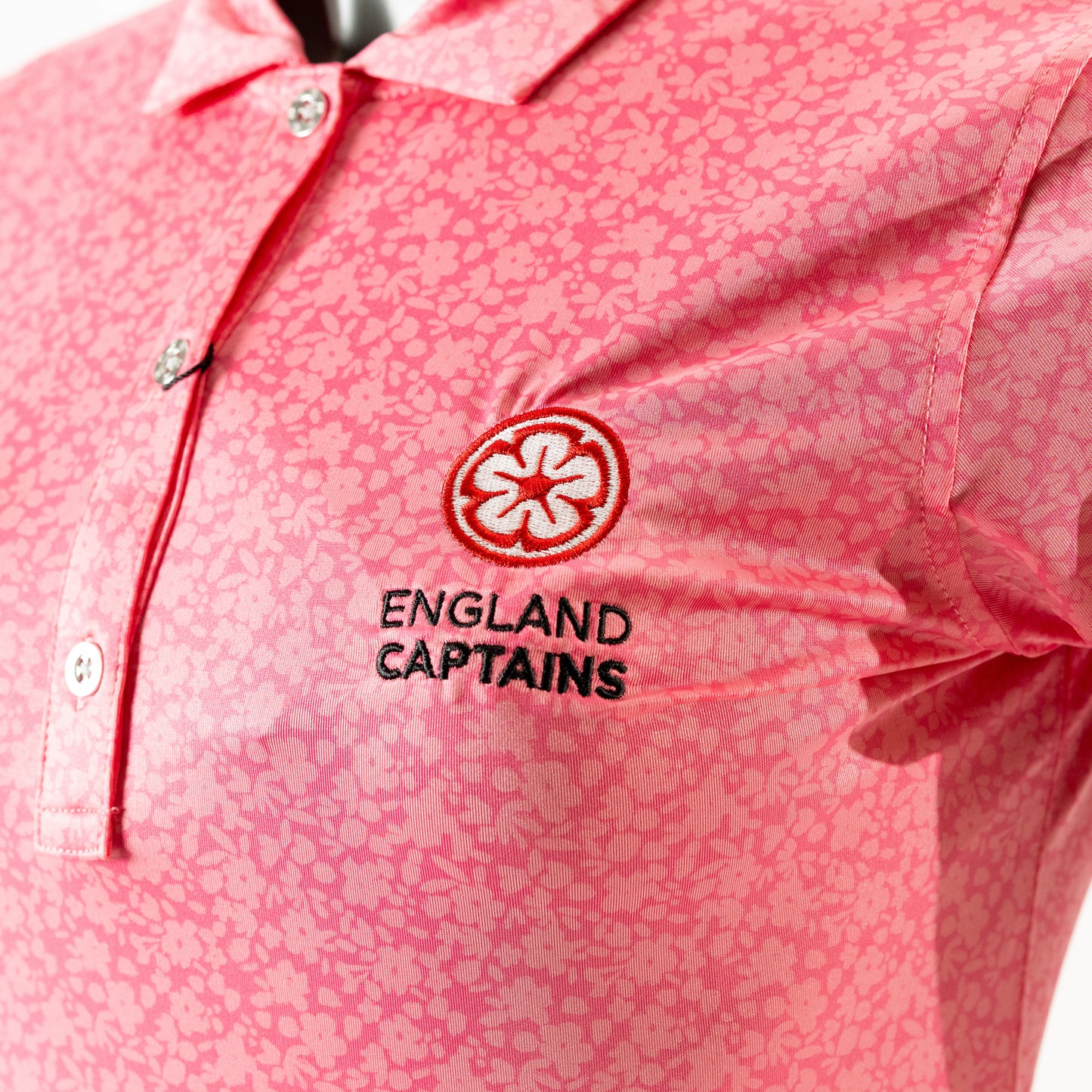 England Captains Womens Painted Floral Polo