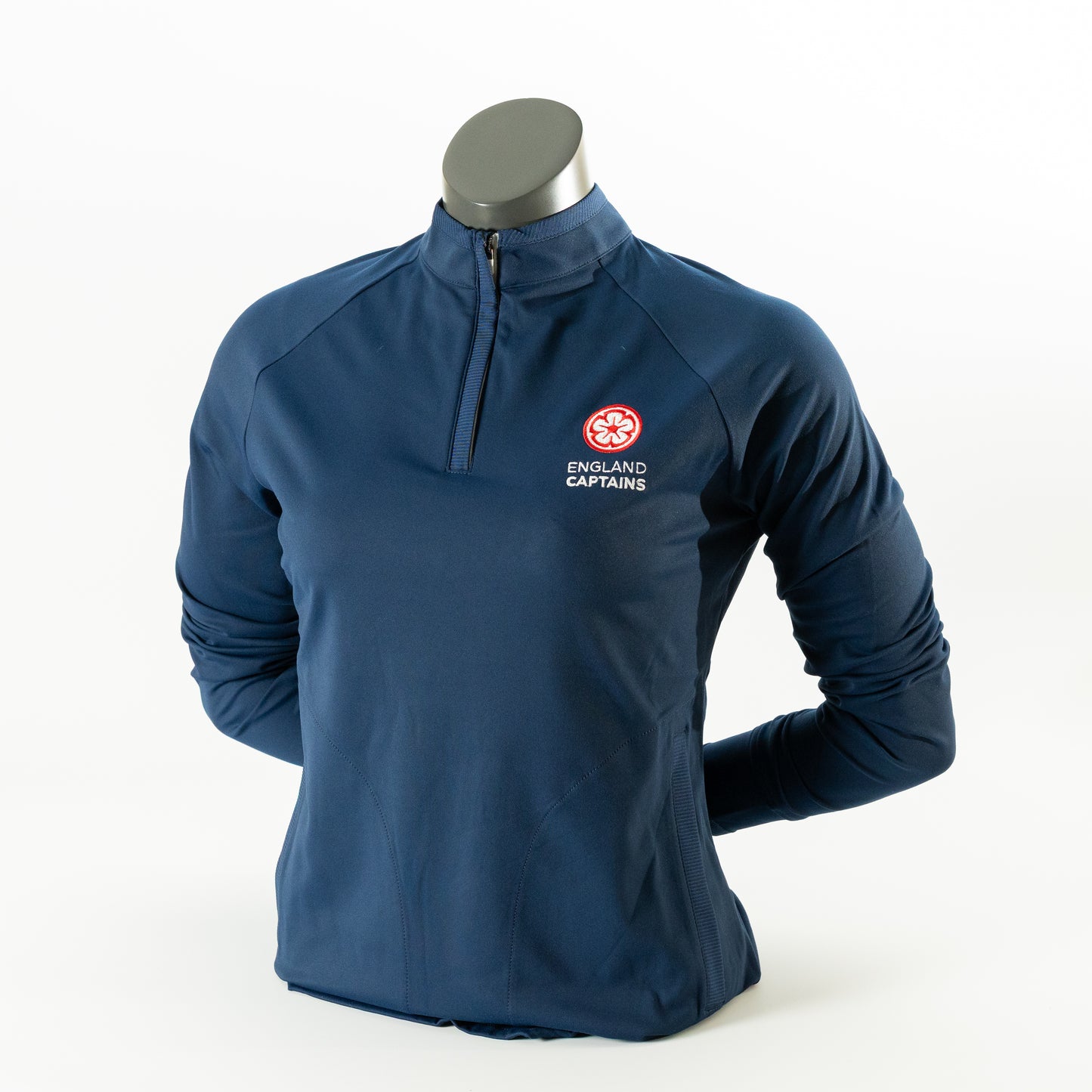 England Captains Womens FJ 1/2 Zip Midlayer. Navy