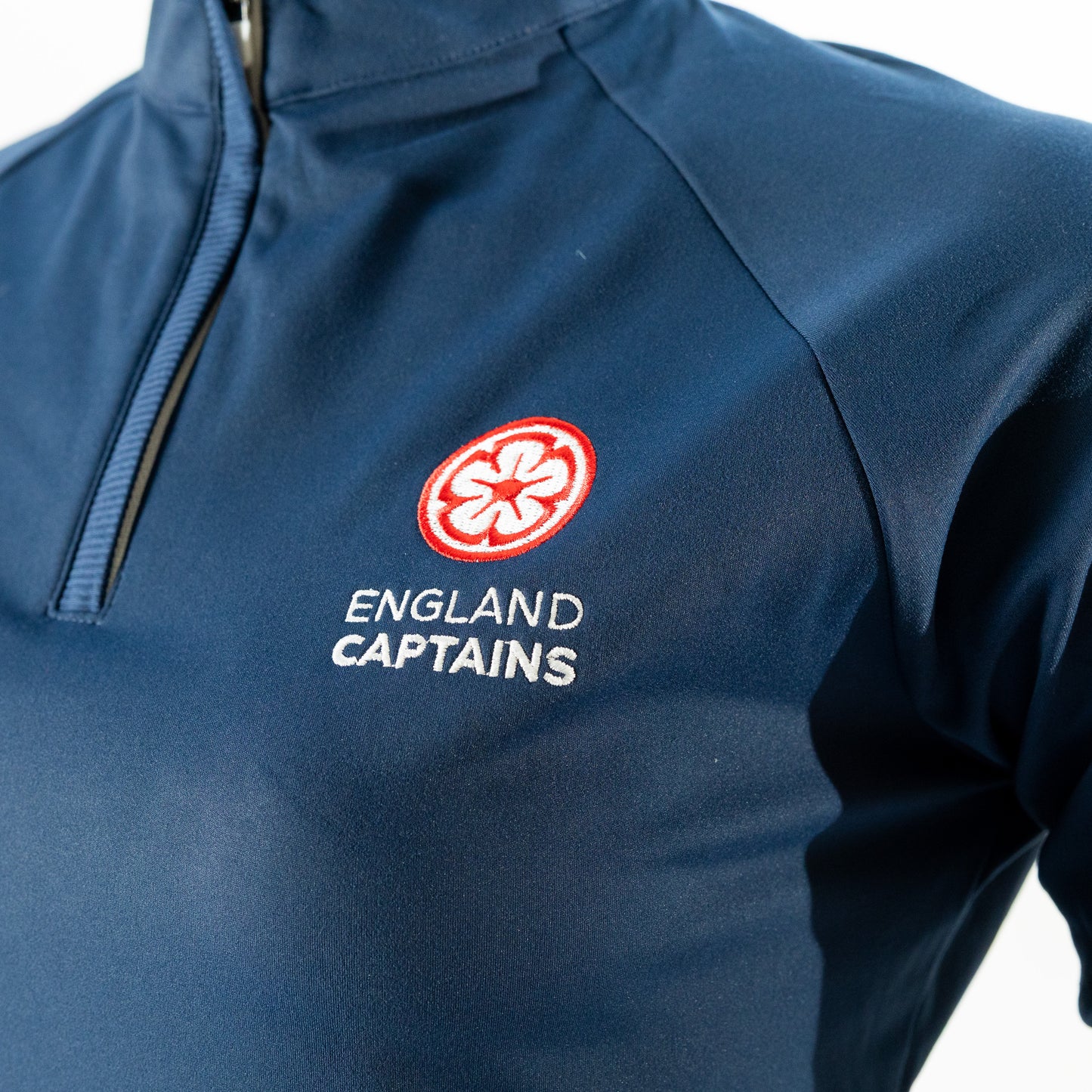 England Captains Womens FJ 1/2 Zip Midlayer. Navy