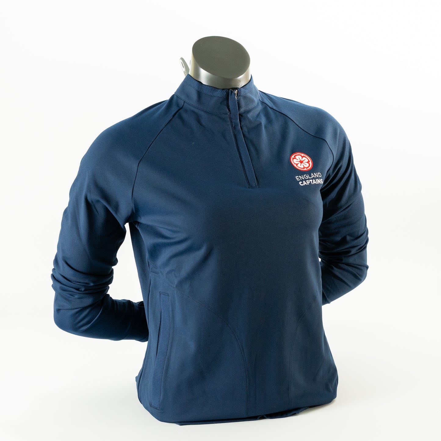 England Captains Womens FJ 1/2 Zip Midlayer. Navy