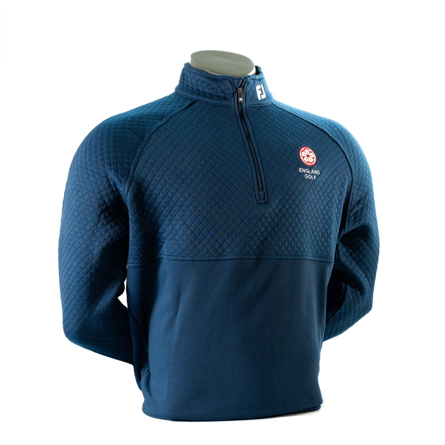 England Golf FJ 1/4 Zip Performance Pullover Jacquard
