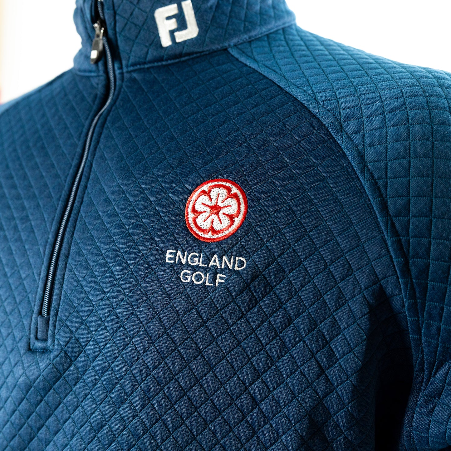 England Golf FJ 1/4 Zip Performance Pullover Jacquard