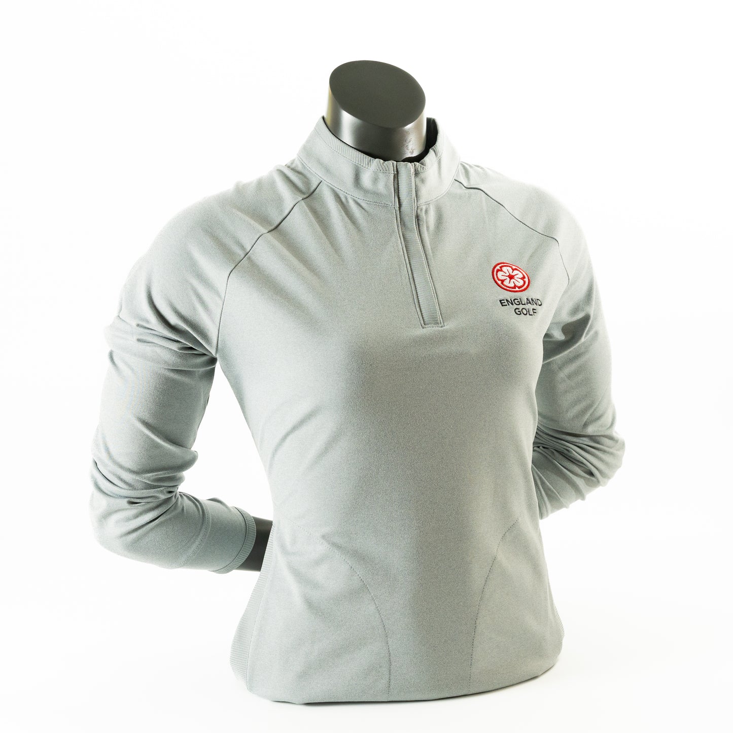 England Golf Womens FJ 1/2 Zip Midlayer. Grey