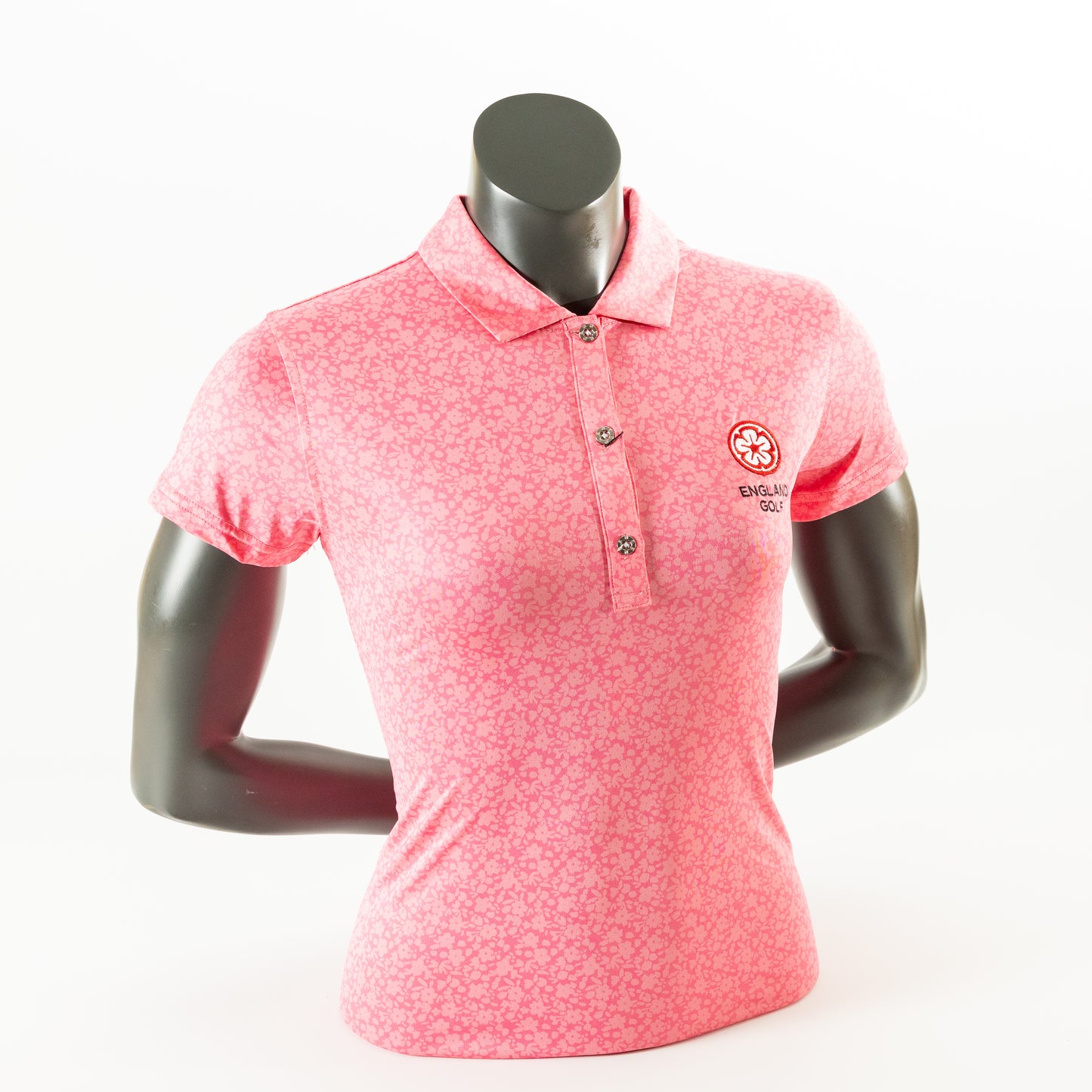 England Golf Womens Painted Floral Polo