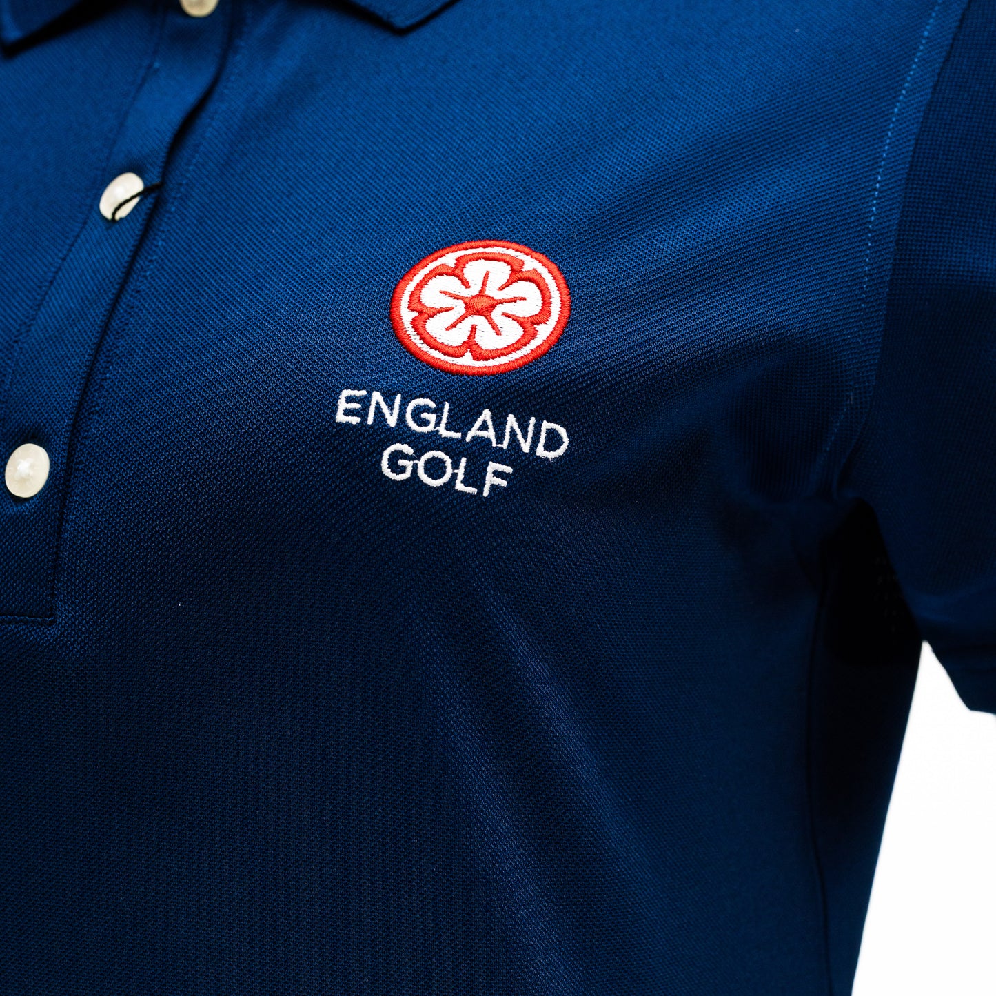 England Golf Womens FJ Performance Polo. Navy