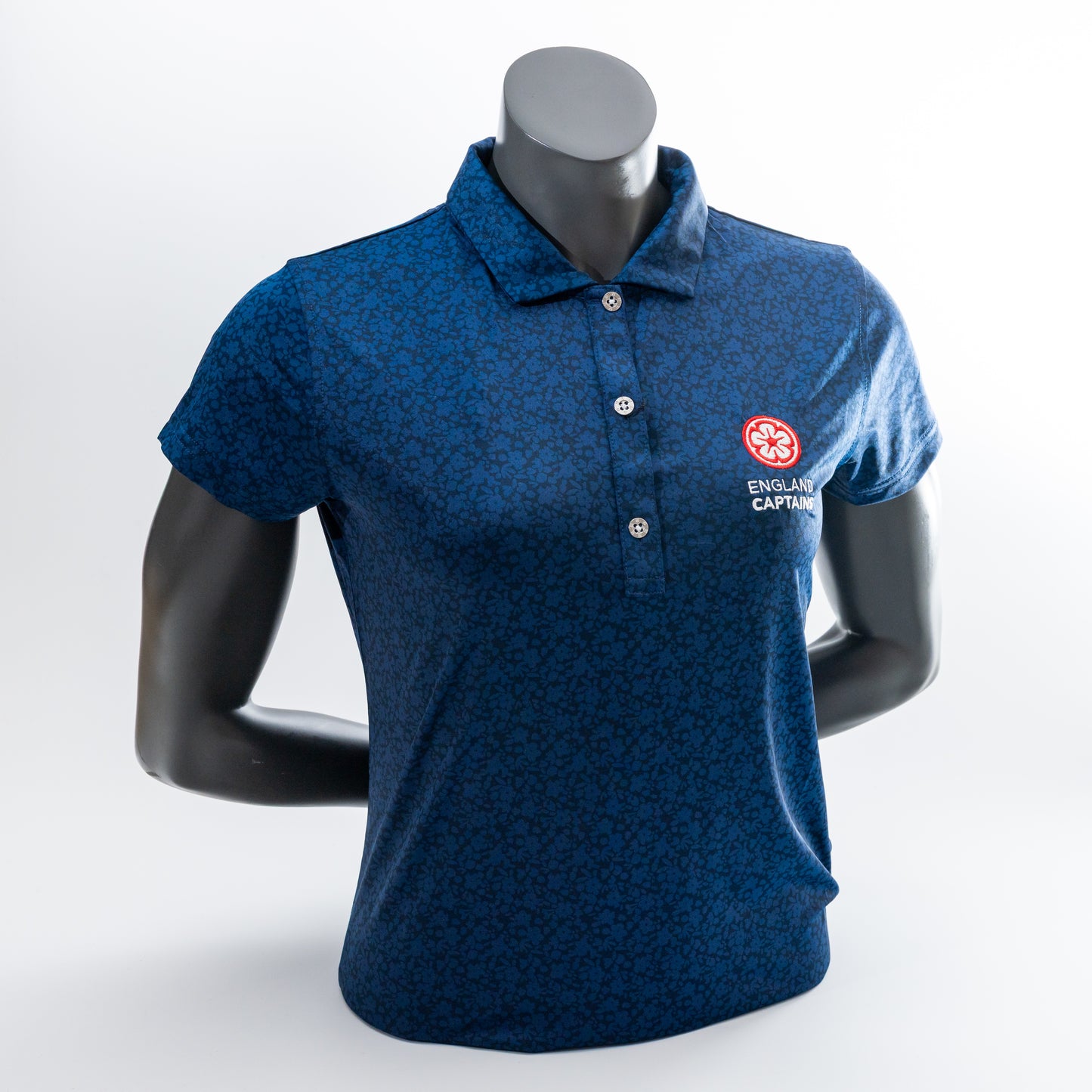 England Captains Womens Painted Floral Polo