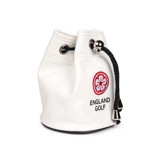 England Golf Drawstring Tote Bag. White