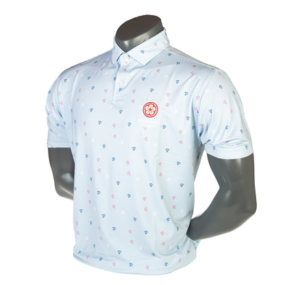 England Golf FJ Polo Parachute Print Lisle