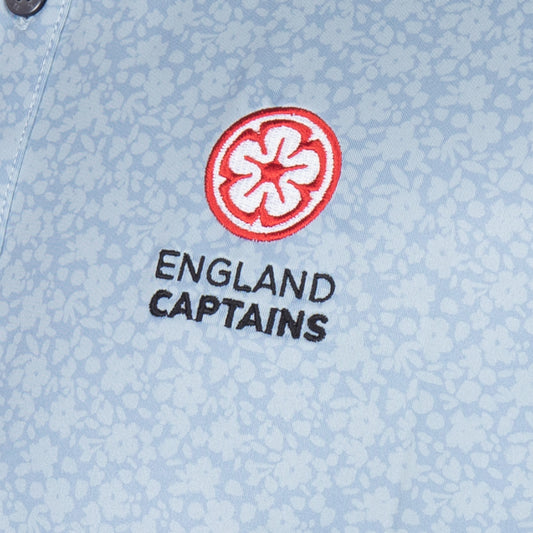 England Captains FJ Polo Painted Floral Lisle