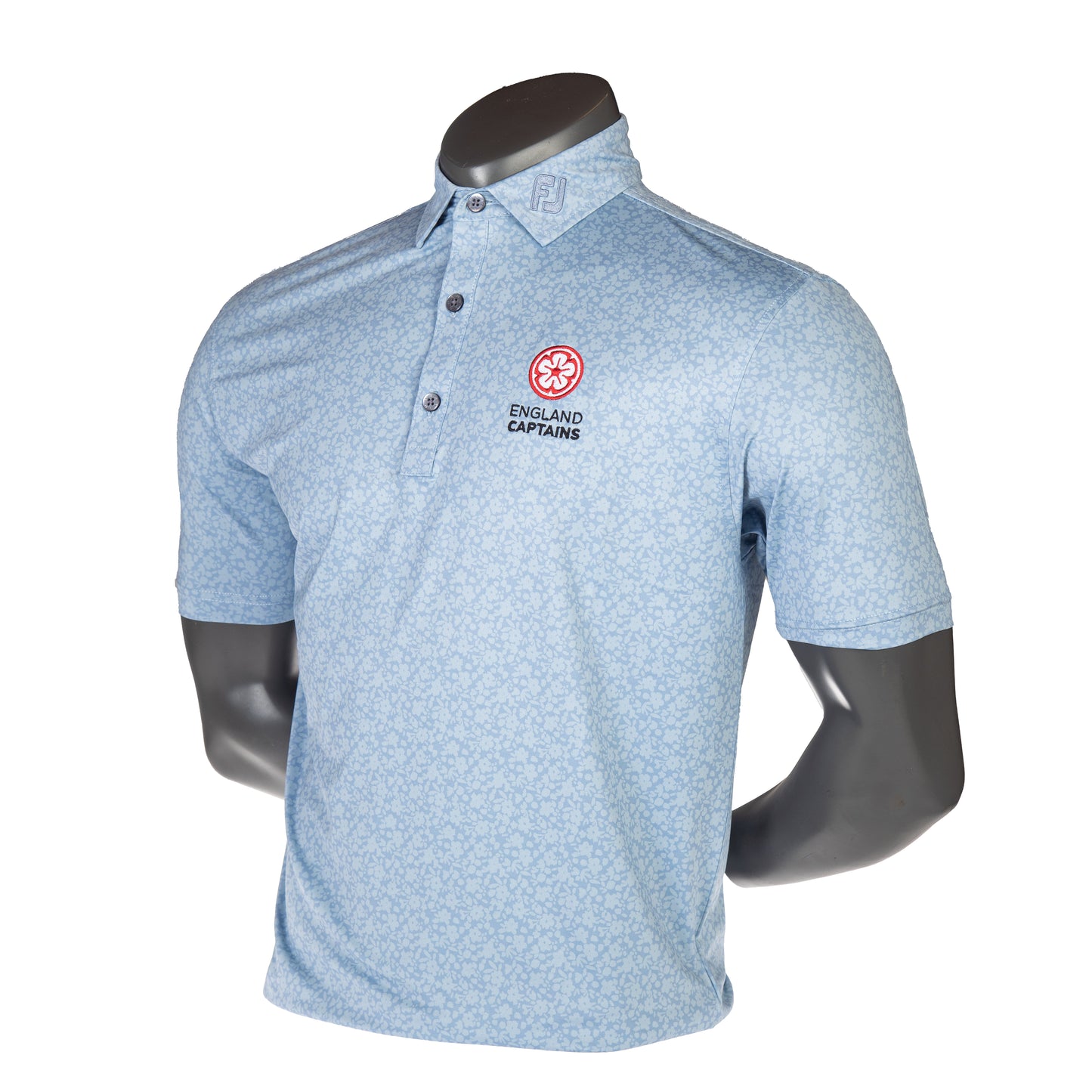 England Captains FJ Polo Painted Floral Lisle