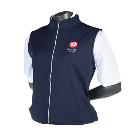 England Golf Womens FJ Full Zip Vest