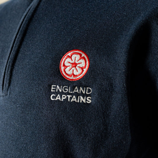 England Captains FJ 1/2 Zip Pullover Wool Blend