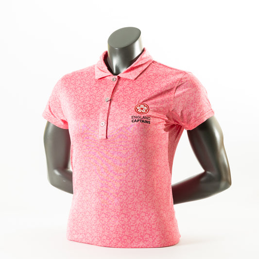 England Captains Womens Painted Floral Polo