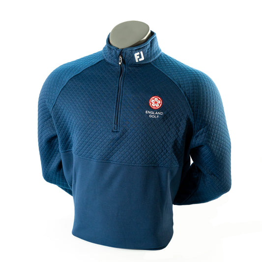 England Golf FJ 1/4 Zip Performance Pullover Jacquard