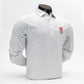 England Golf FJ Long Sleeve Thermocool Polo. White