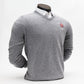 England Golf FJ Wool Blend V-Neck Pullover. Heather Grey