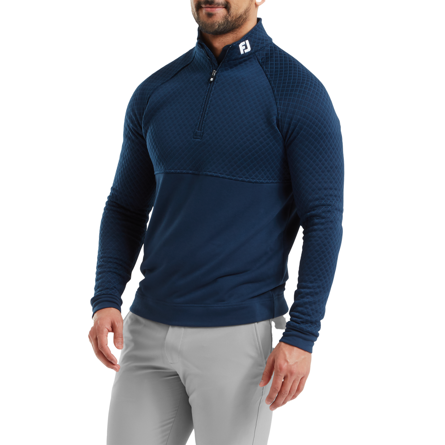 England Golf FJ 1/4 Zip Performance Pullover Jacquard