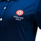 England Golf Womens FJ Performance Polo. Navy