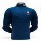 England Golf FJ 1/4 Zip Performance Pullover Jacquard. Navy