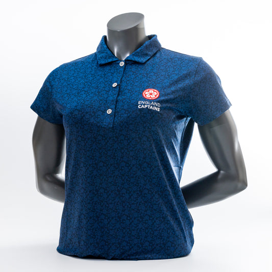 England Captains Womens Painted Floral Polo