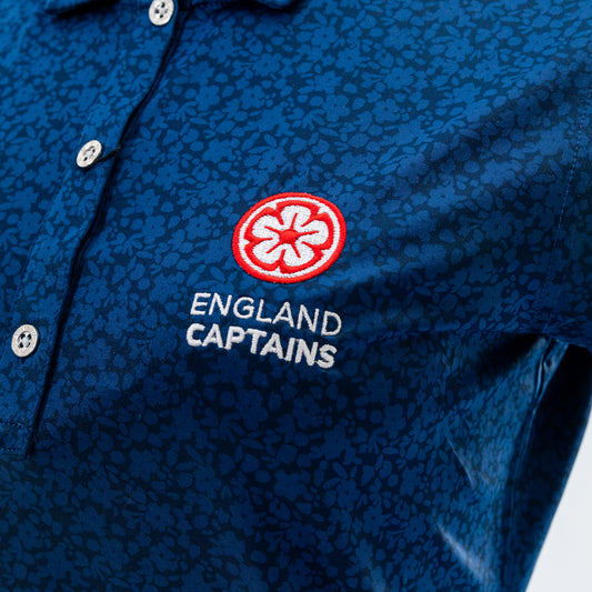 England Captains Womens Painted Floral Polo