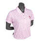 England Golf Womens FJ Polo Floral Print Lisle