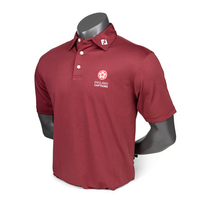England Captains FJ Polo Stretch Pique Solid. Maroon